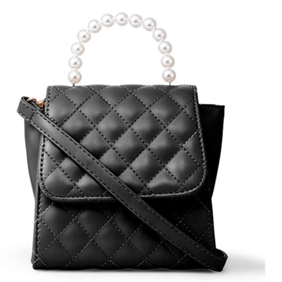 Nordstrom Handbags - NWT Pearl Handled Quilted Crossbody Flap Satchel